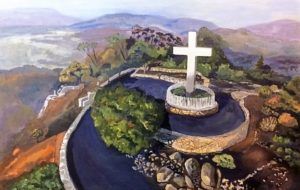 oil painting Mt. Helix