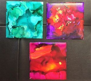 Alcohol Ink Tiles