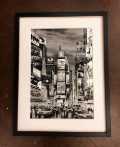 black and white matting