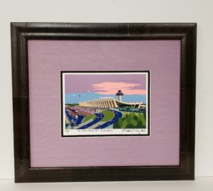 Wooden moulding with fabric mat and reveal