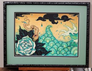 double mat with black color core