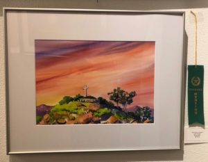 Watercolor of Mt. Helix
