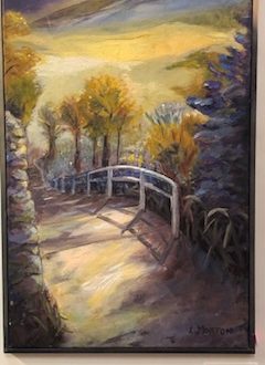 Acrylic painting of a path leading up to Mt. Helix