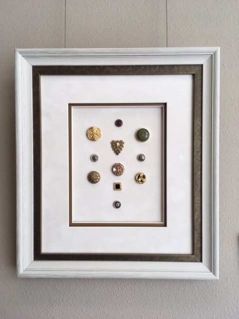 Buttons framed